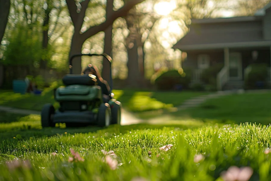 compact electric lawn mower